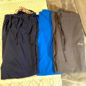 3 scrub pants